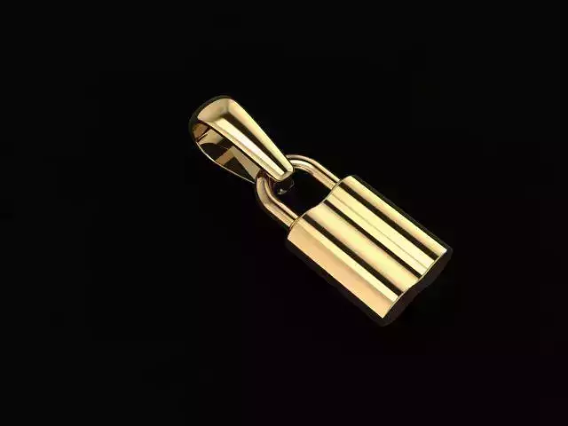 Dainty Lock Pendant
