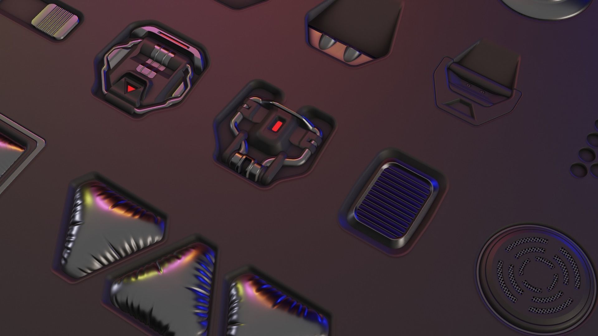 3D model Lifetime Decal Pack Blender Fast And Easy Details VR / AR