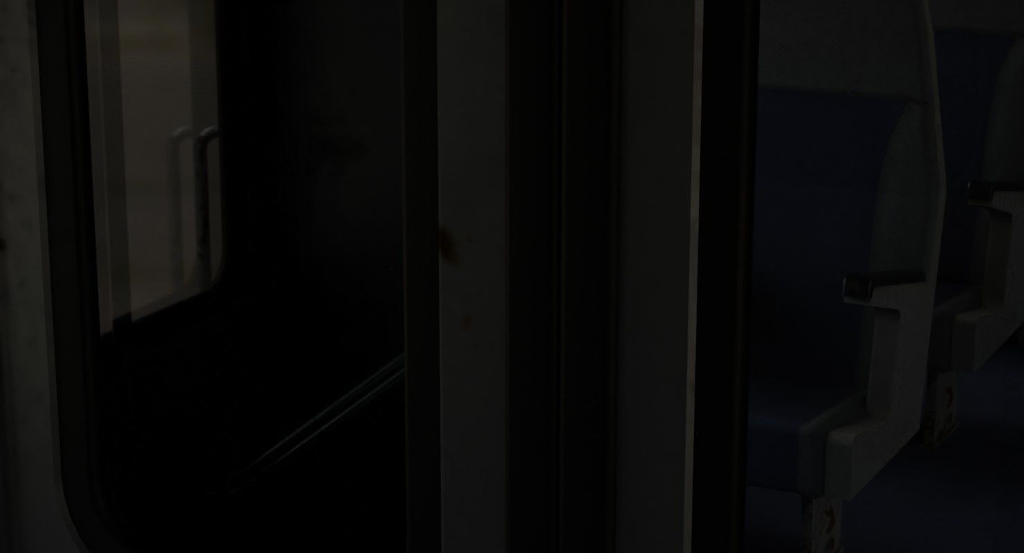 Locomotive And Railcar 1B Low-poly 3D model_23