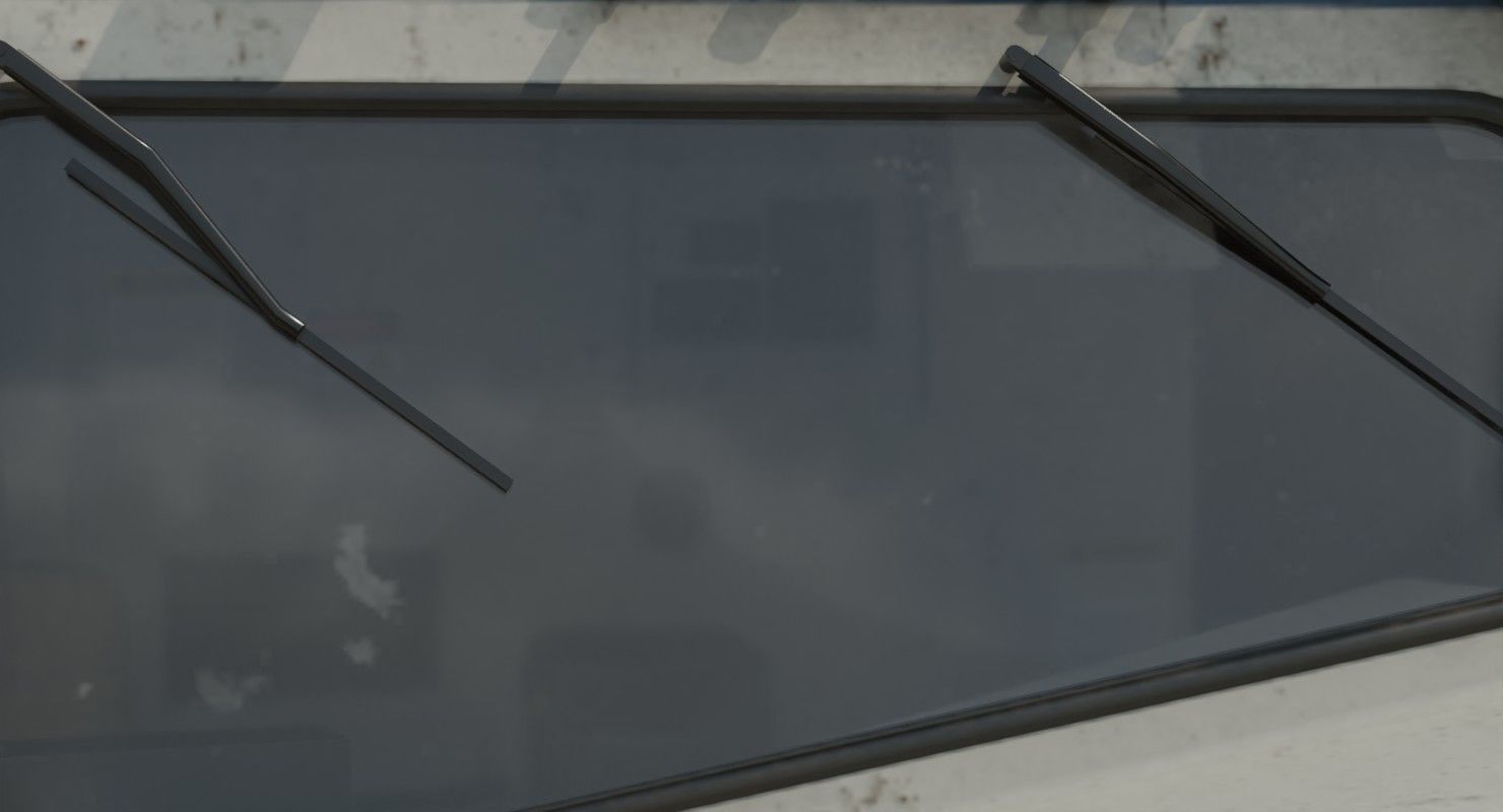 Locomotive And Railcar 1B Low-poly 3D model_19