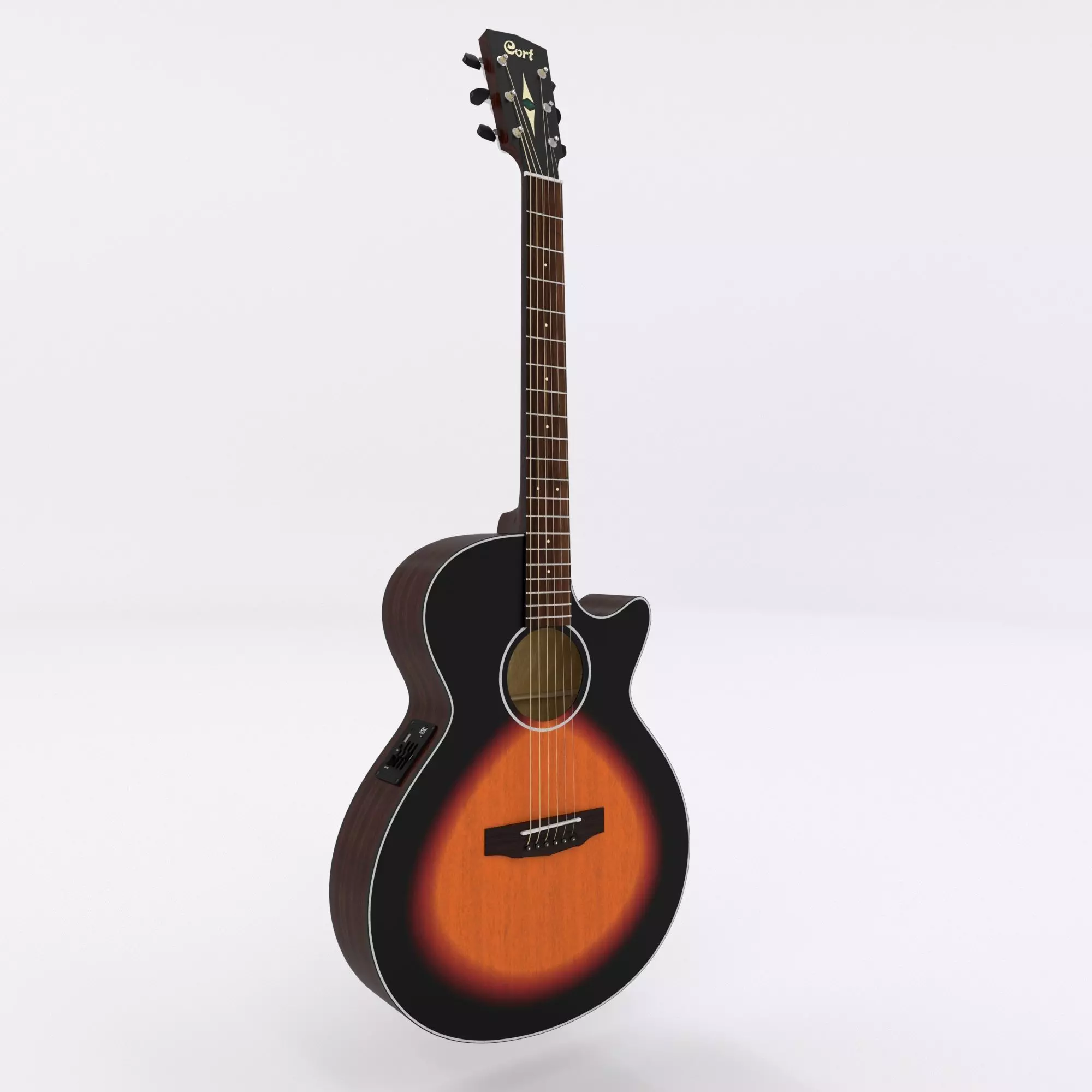Acoustic Guitar Cort SFX-E 3Tone Sunburst 3D model