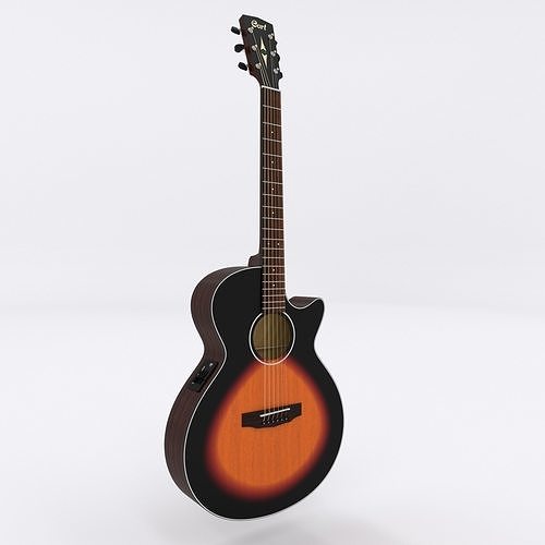 Acoustic Guitar Cort SFX-E 3Tone Sunburst 3D model