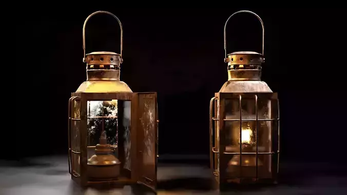 Oil Lantern 3D model