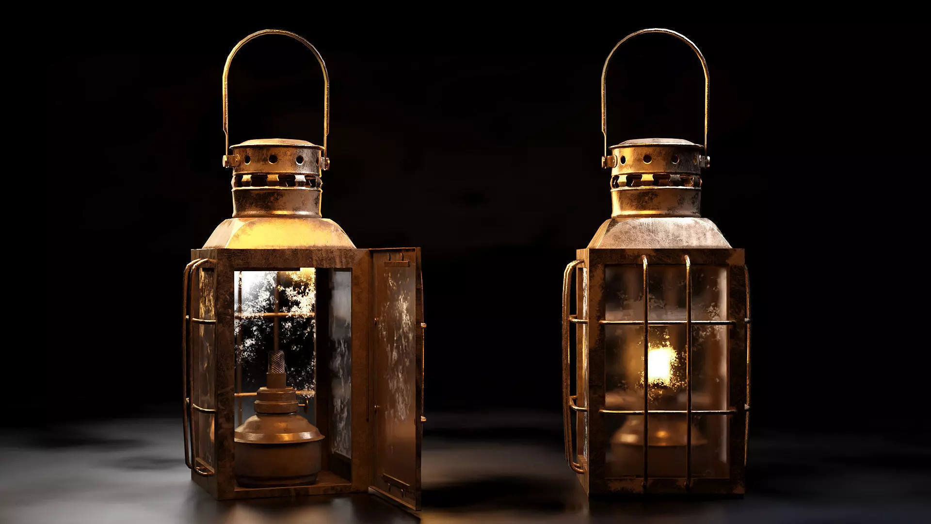 Oil Lantern 3D model
