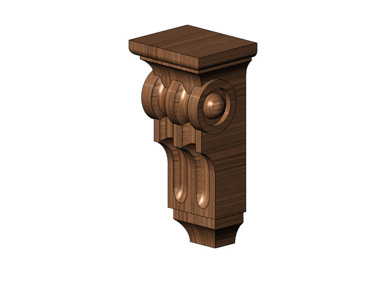 Corinthian Corbel and Bracket 3D print model_7