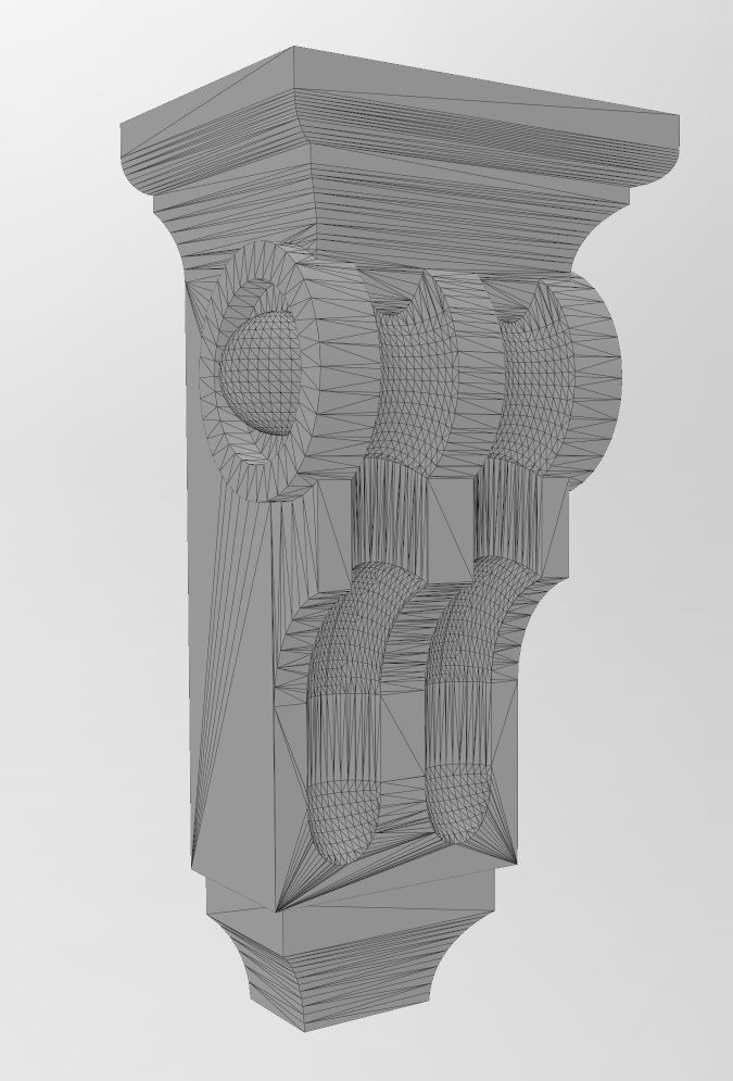 Corinthian Corbel and Bracket 3D print model_9
