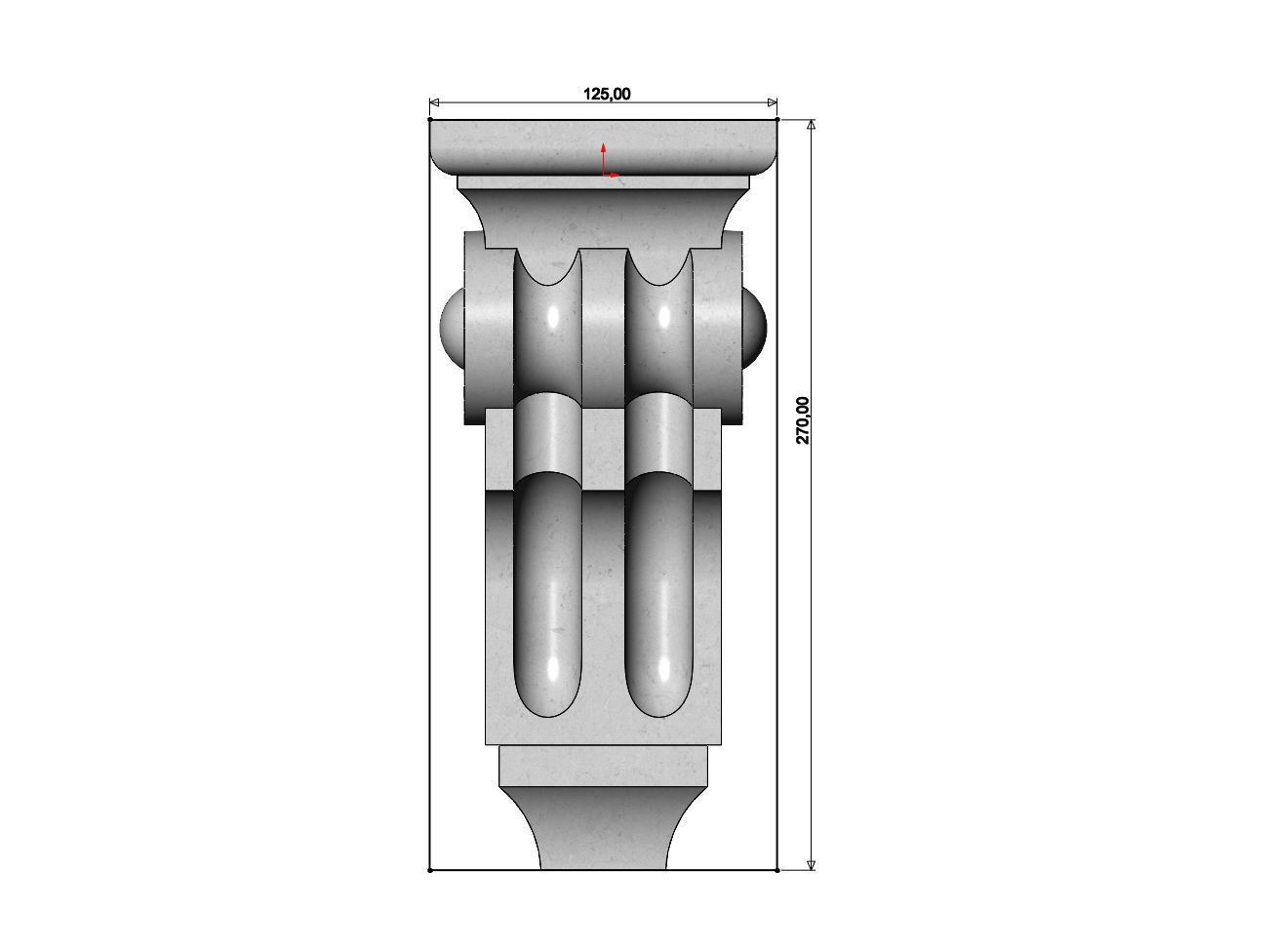 Corinthian Corbel and Bracket 3D print model_5
