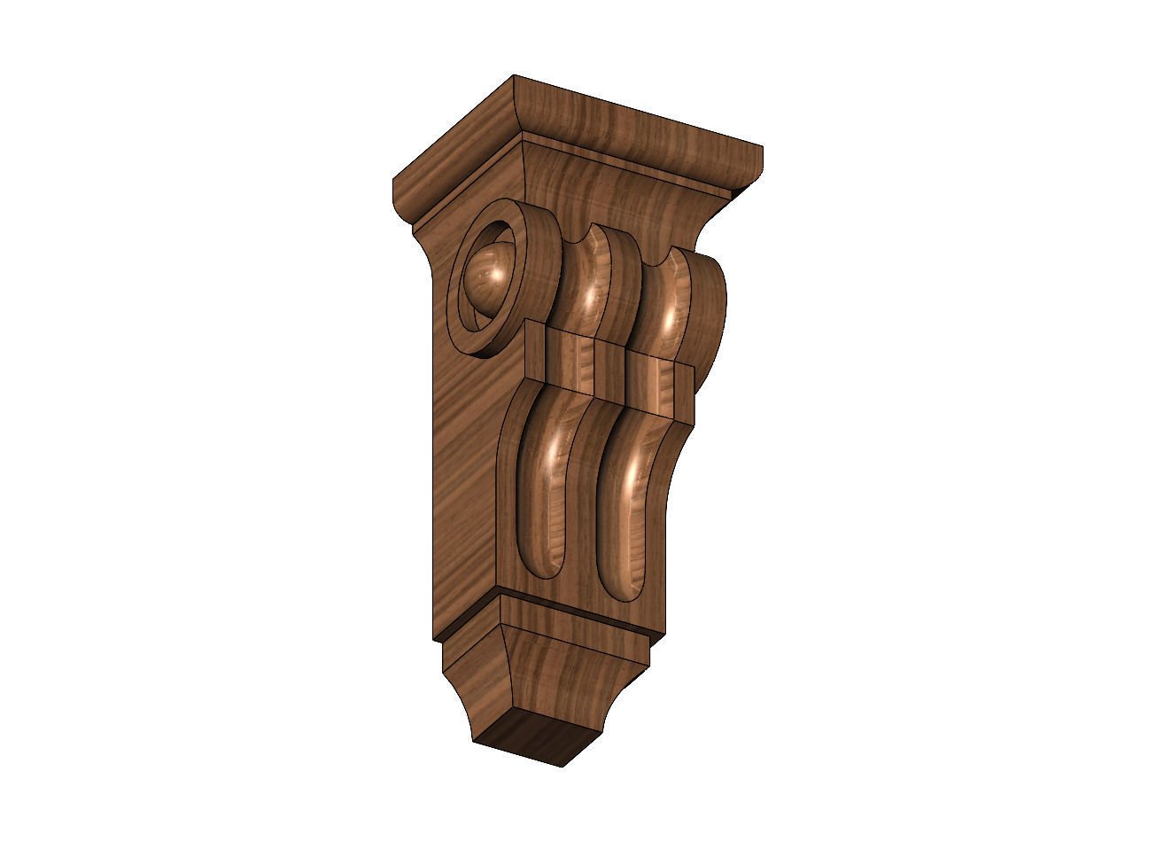 Corinthian Corbel and Bracket 3D print model_8