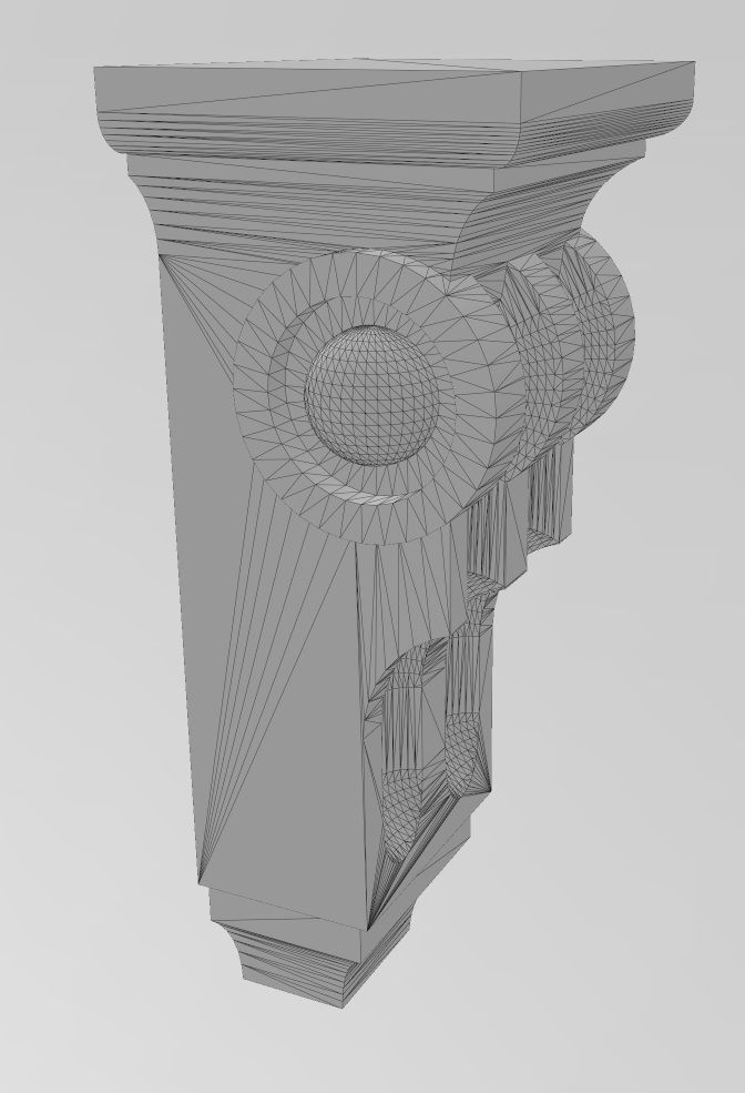 Corinthian Corbel and Bracket 3D print model_10