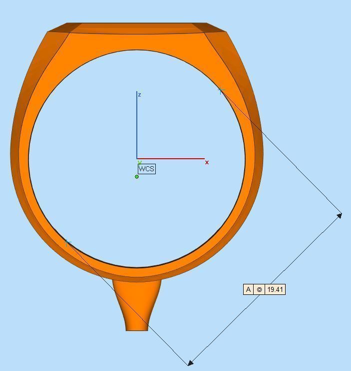 facet geometric ring gold 3D print model_2