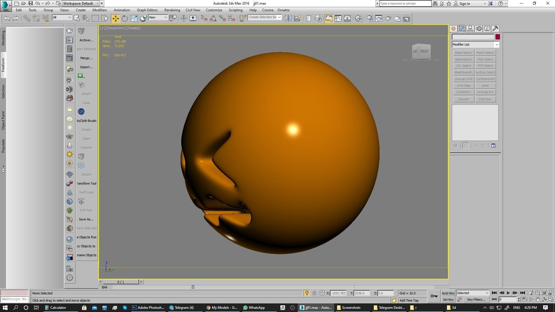 Emoji Confounded Face 3D model_11
