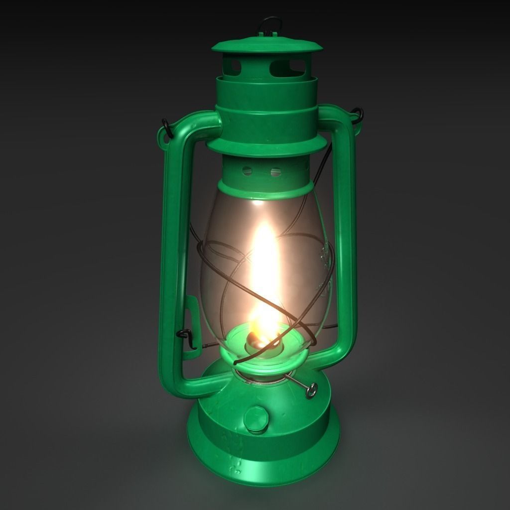 High Details Hurricane Oil Lamp Low-poly 3D model_10
