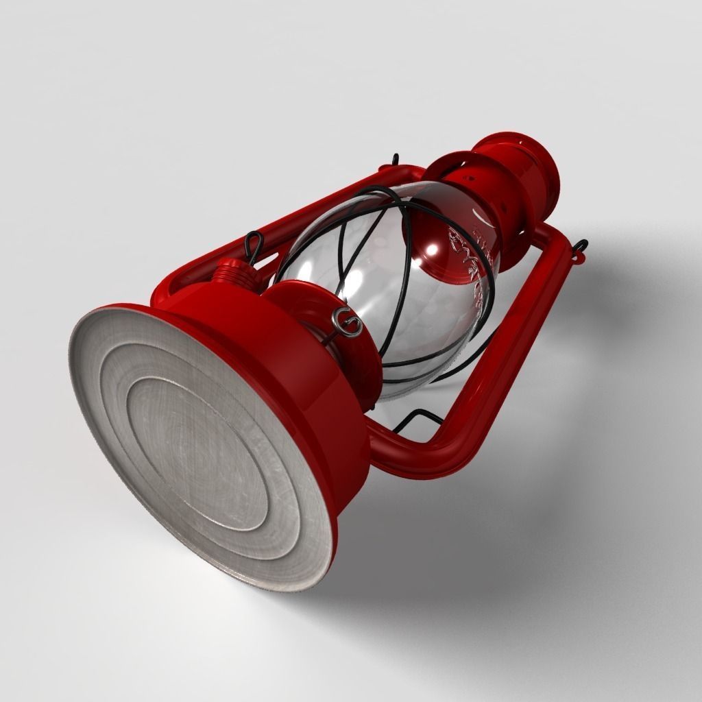 High Details Hurricane Oil Lamp Low-poly 3D model_3