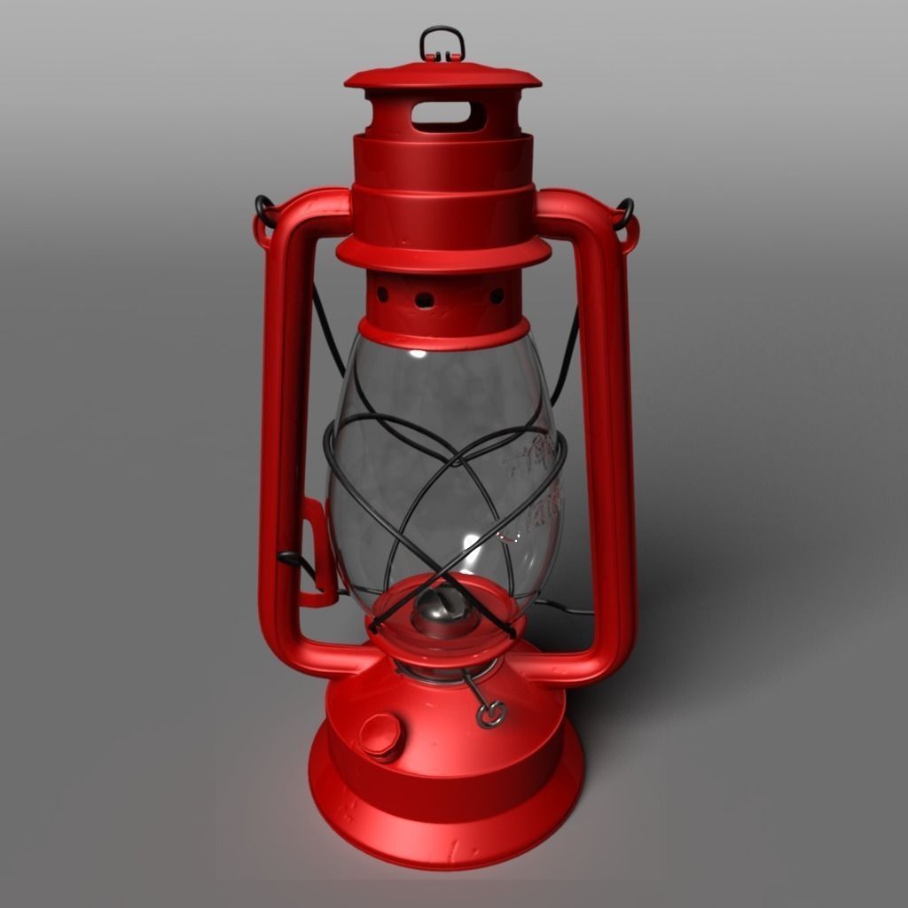 High Details Hurricane Oil Lamp Low-poly 3D model_2