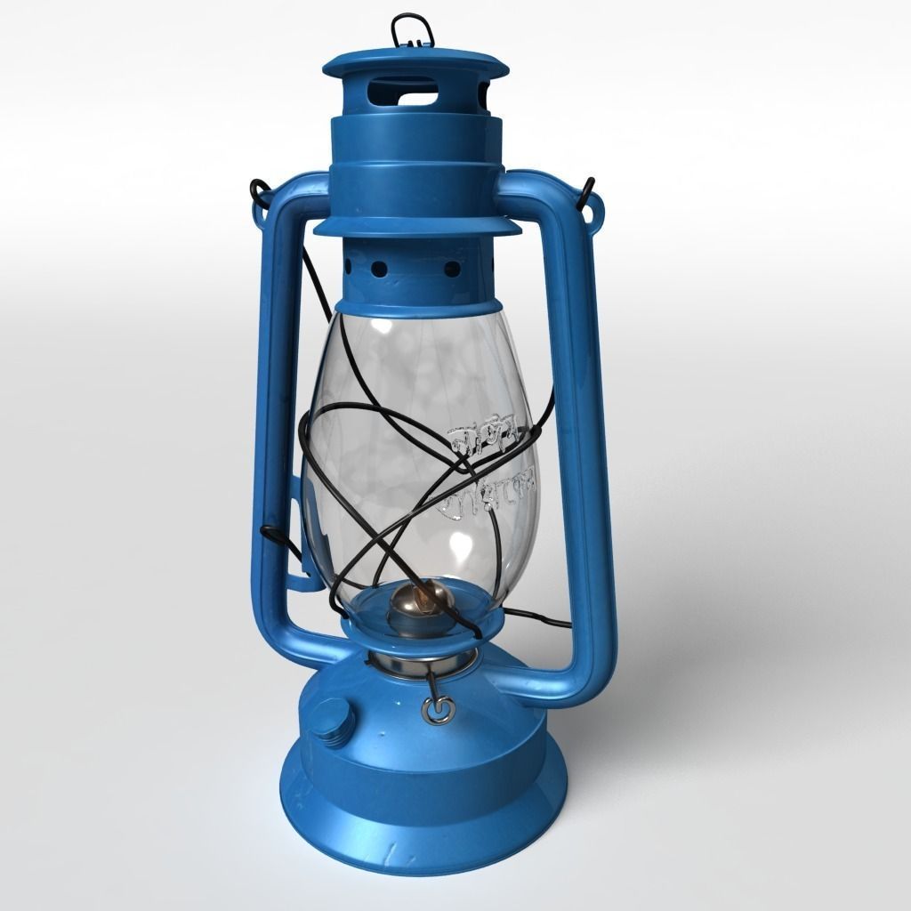 High Details Hurricane Oil Lamp Low-poly 3D model_0