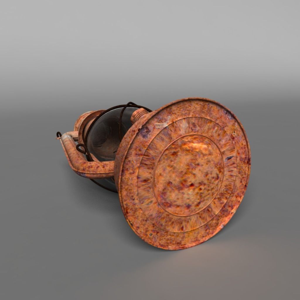 High Details Hurricane Oil Lamp Low-poly 3D model_4