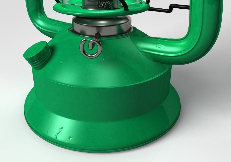 High Details Hurricane Oil Lamp Low-poly 3D model_7