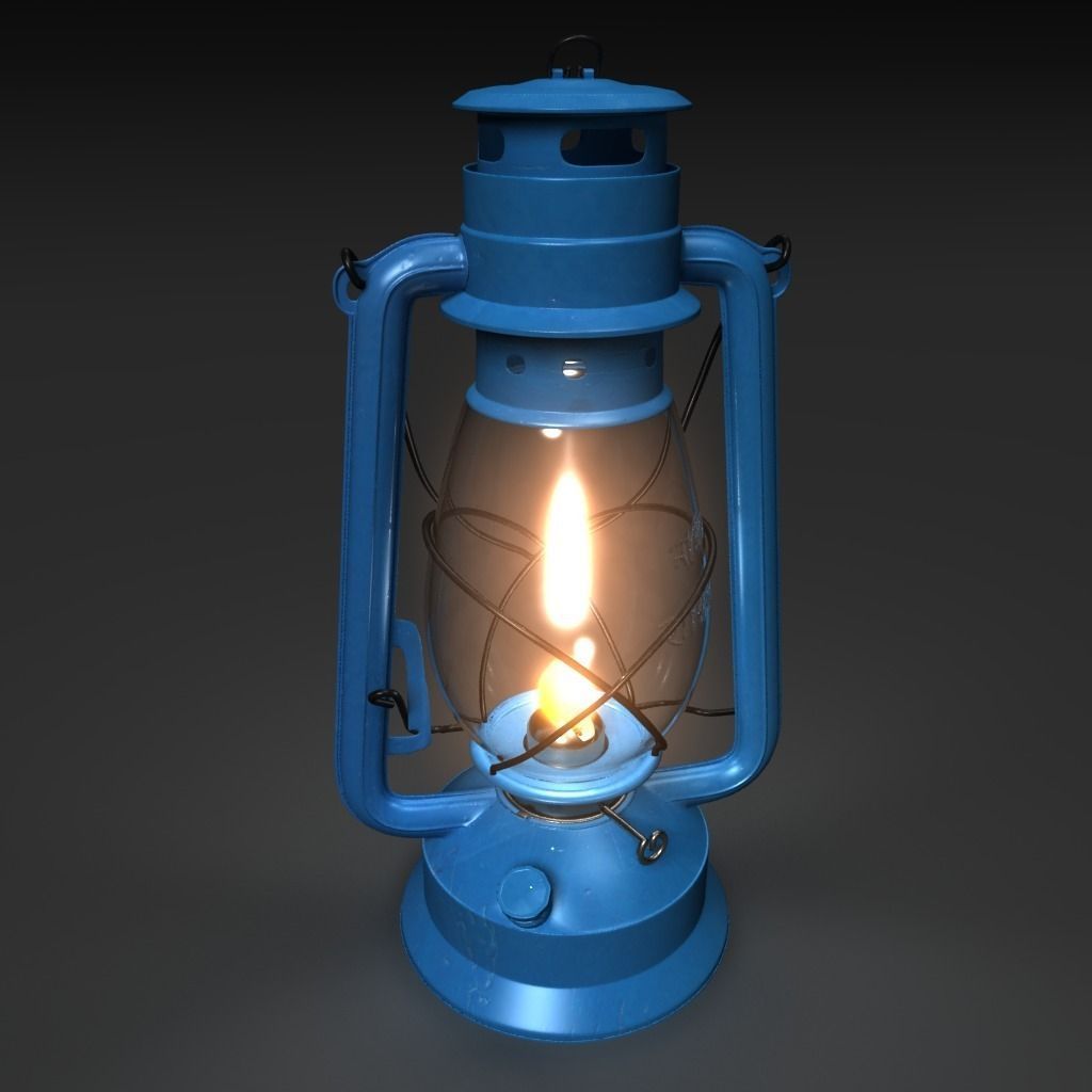 High Details Hurricane Oil Lamp Low-poly 3D model_8