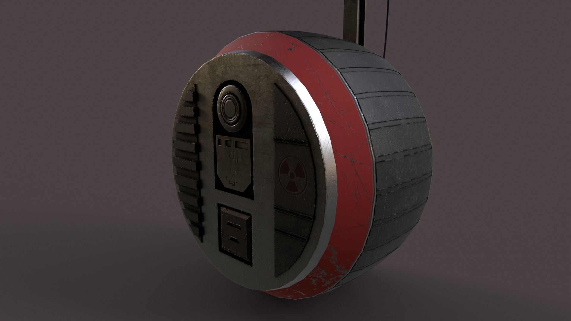 Droid V1 Low-poly 3D model_10