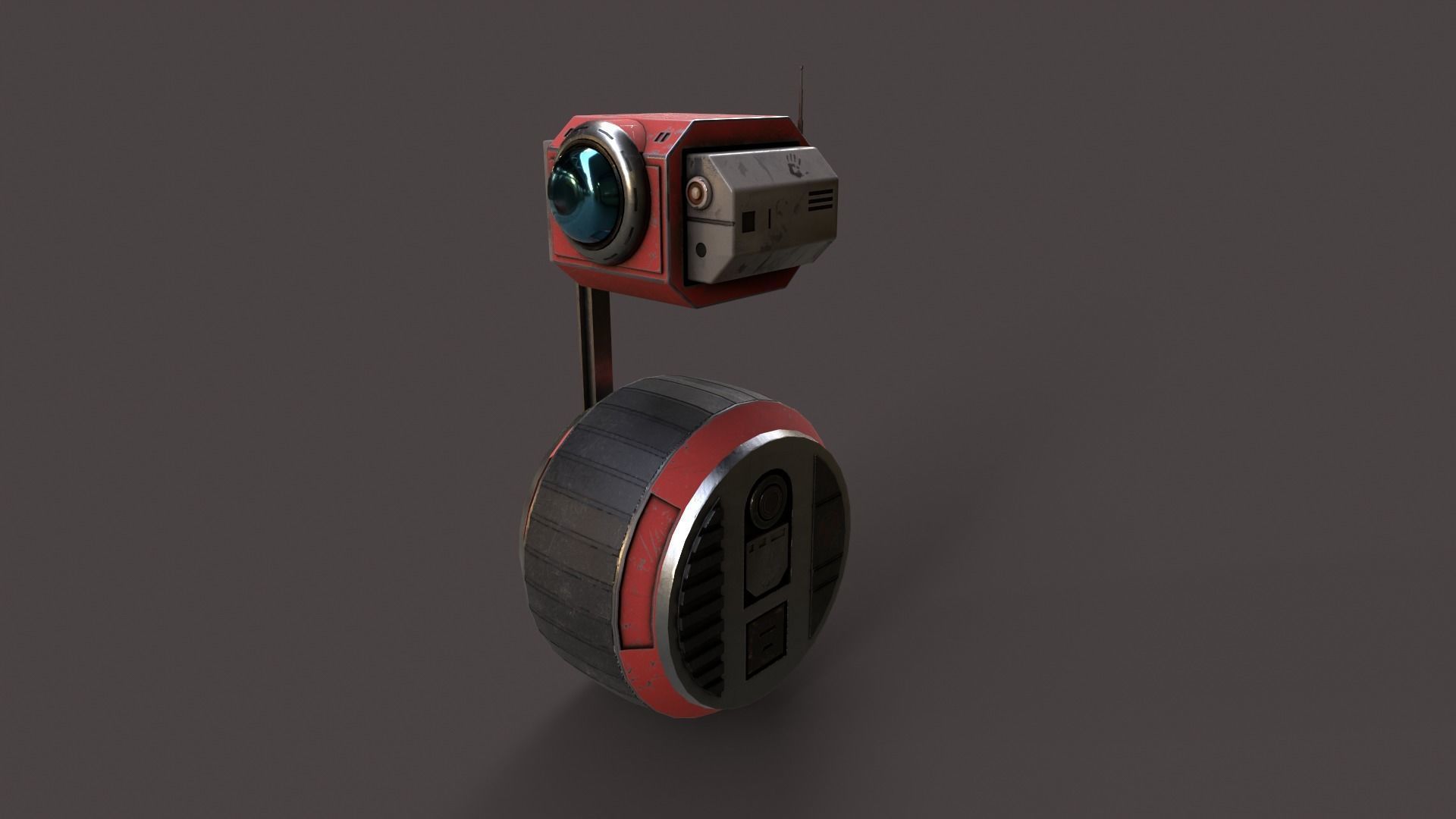 Droid V1 Low-poly 3D model_2