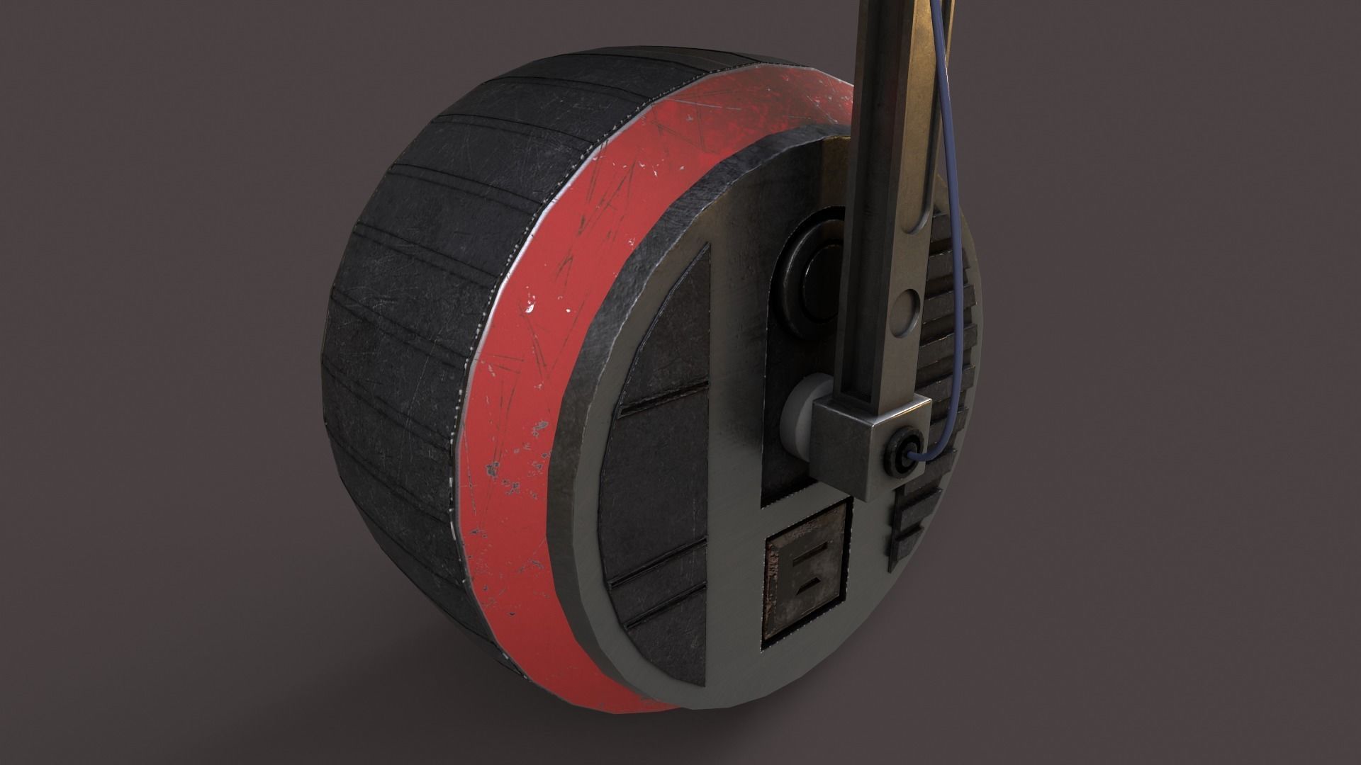 Droid V1 Low-poly 3D model_9