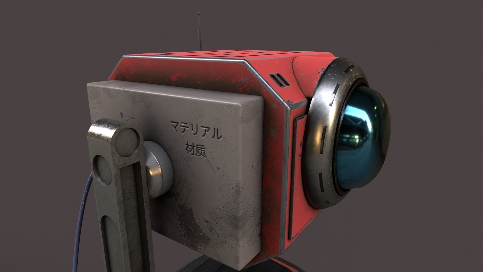 Droid V1 Low-poly 3D model_4