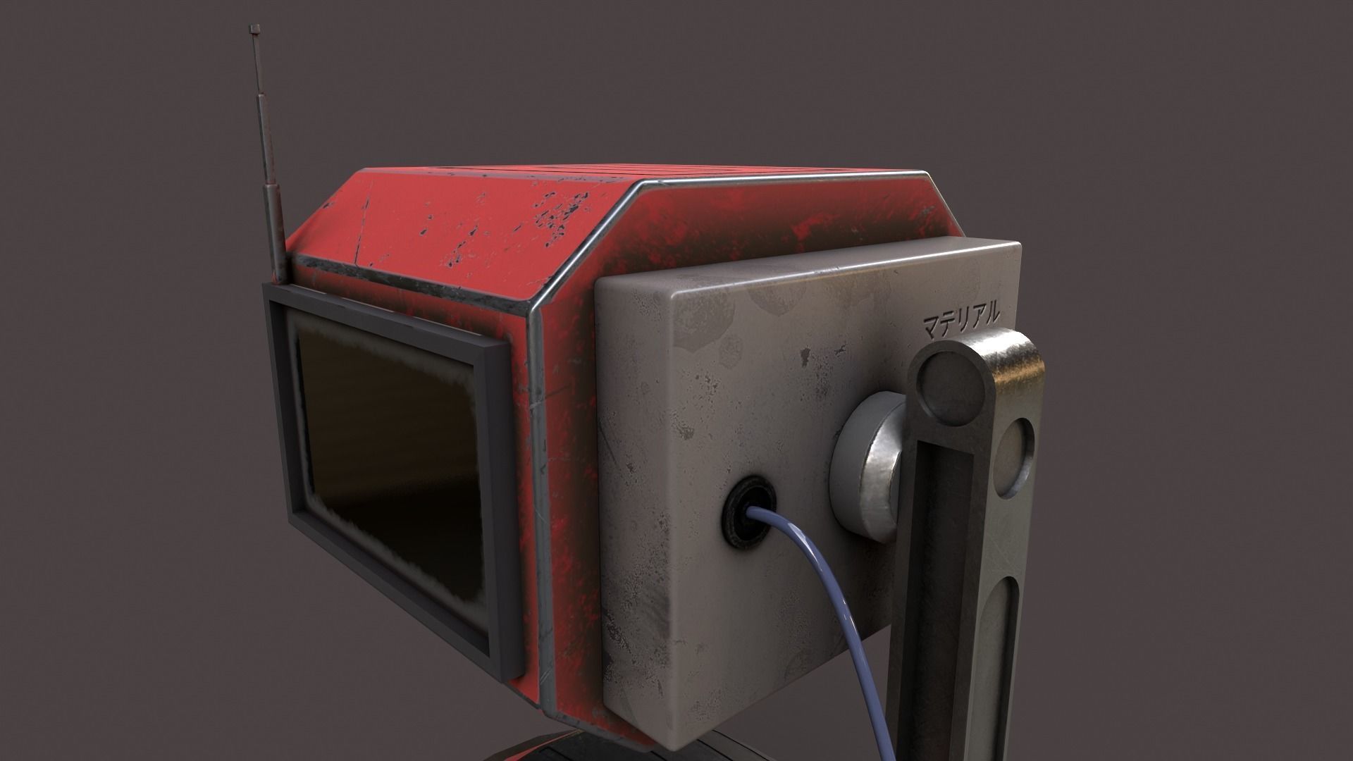 Droid V1 Low-poly 3D model_5