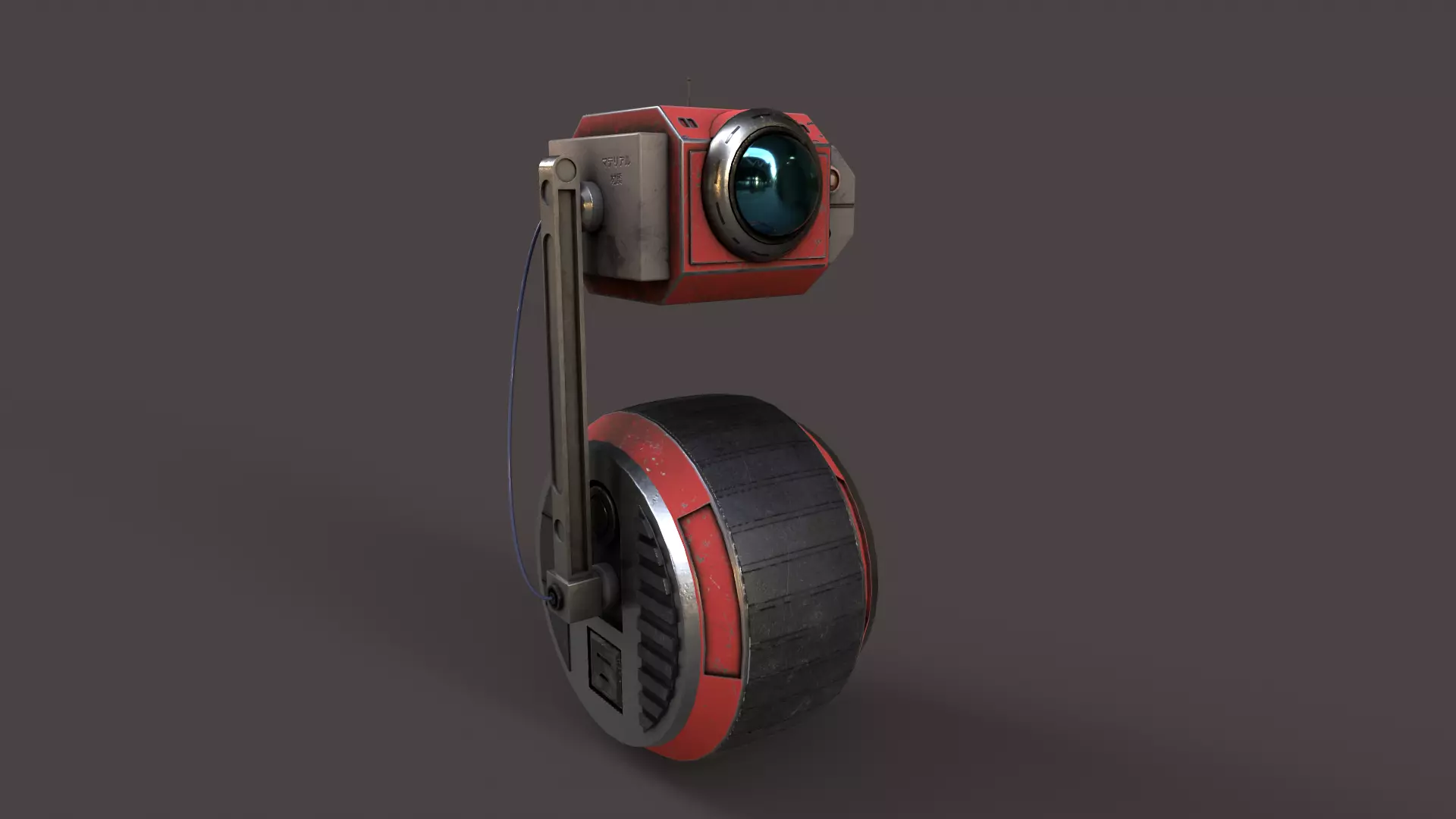 Droid V1 Low-poly 3D model_0