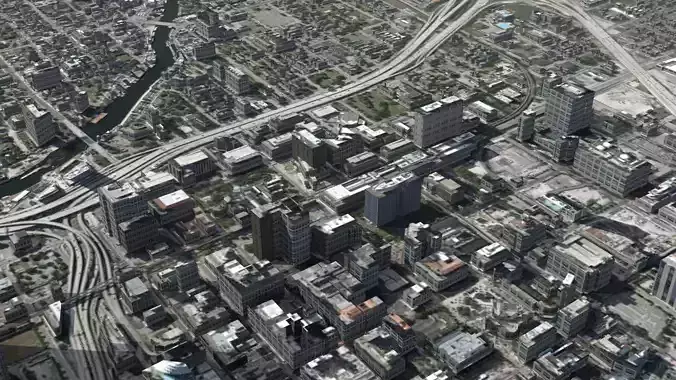 Modern Coastal City 3D model