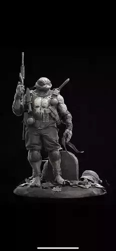 Turtle Punisher 3D print model