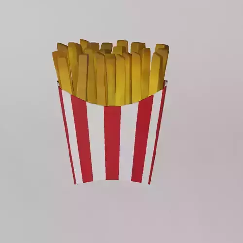 Cartoon frenchfries 3D model