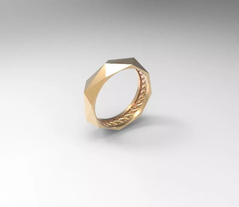 wedding ring verge  3D print model_0