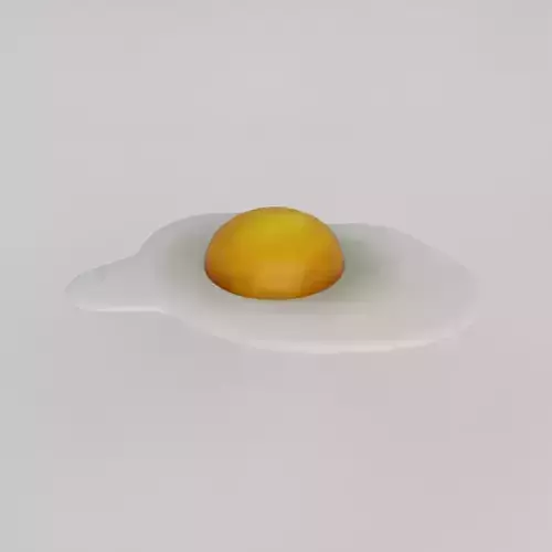 Cartoon fried egg