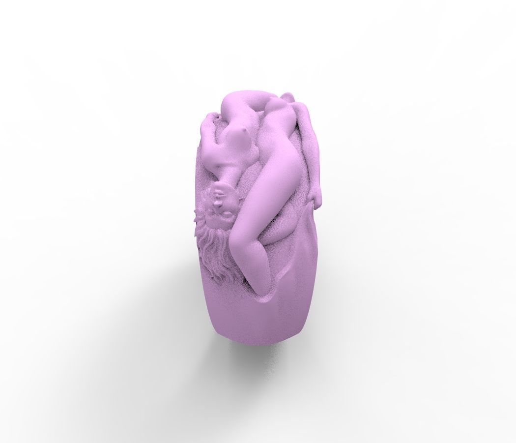 two woman ring 3D print model_13