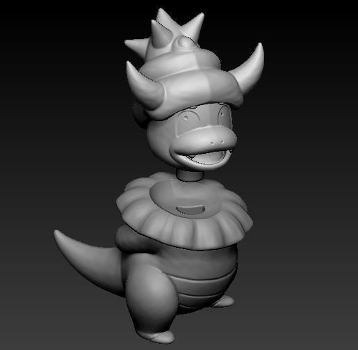 Pokemon Slowpoke Mega Slowbro Slowking 3D print model_5