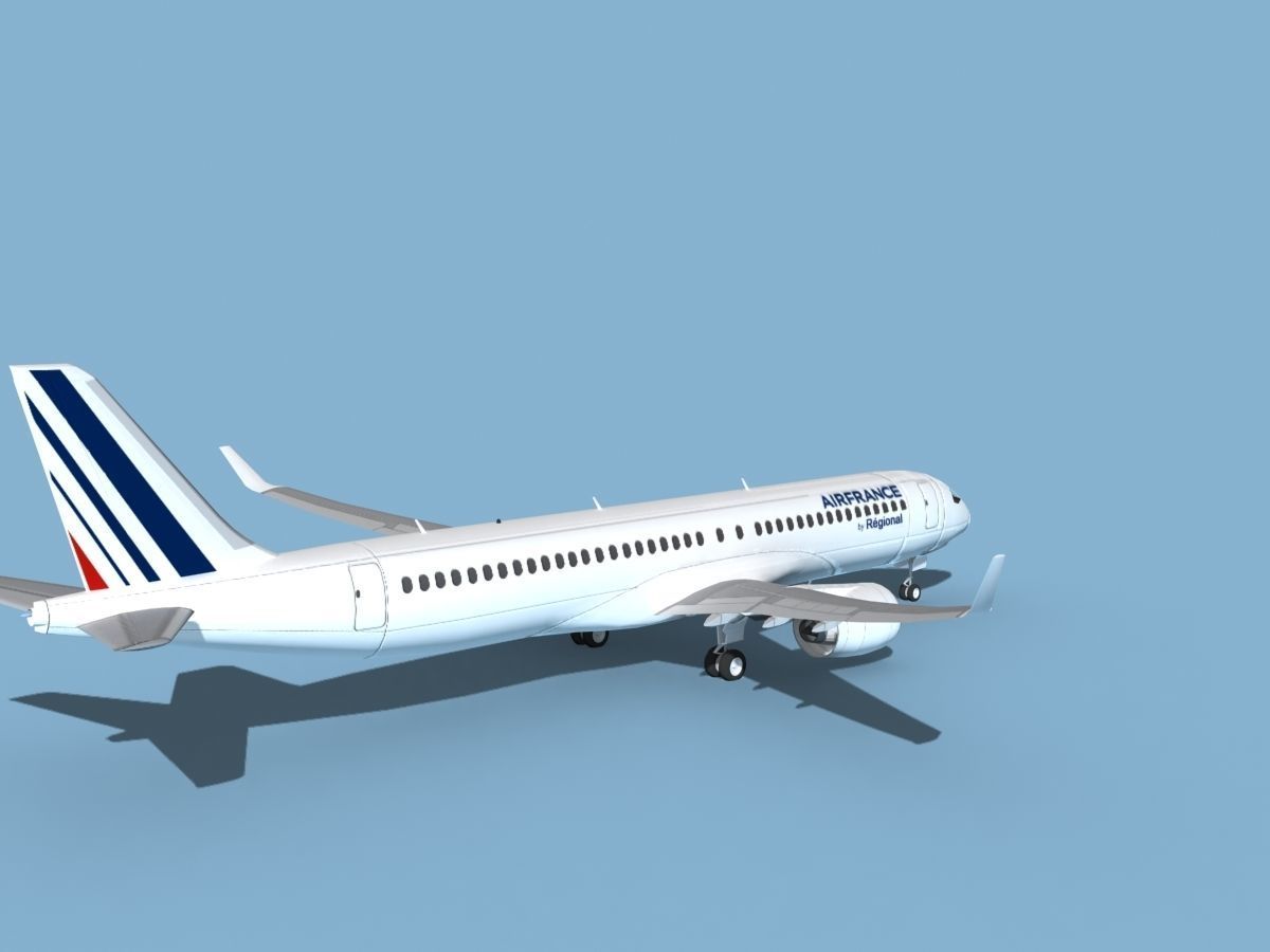 Airbus A220-300 Air France Regional 3D model_5