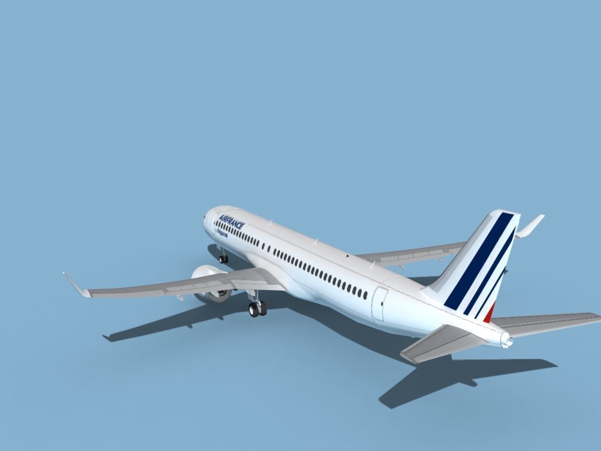 Airbus A220-300 Air France Regional 3D model_7