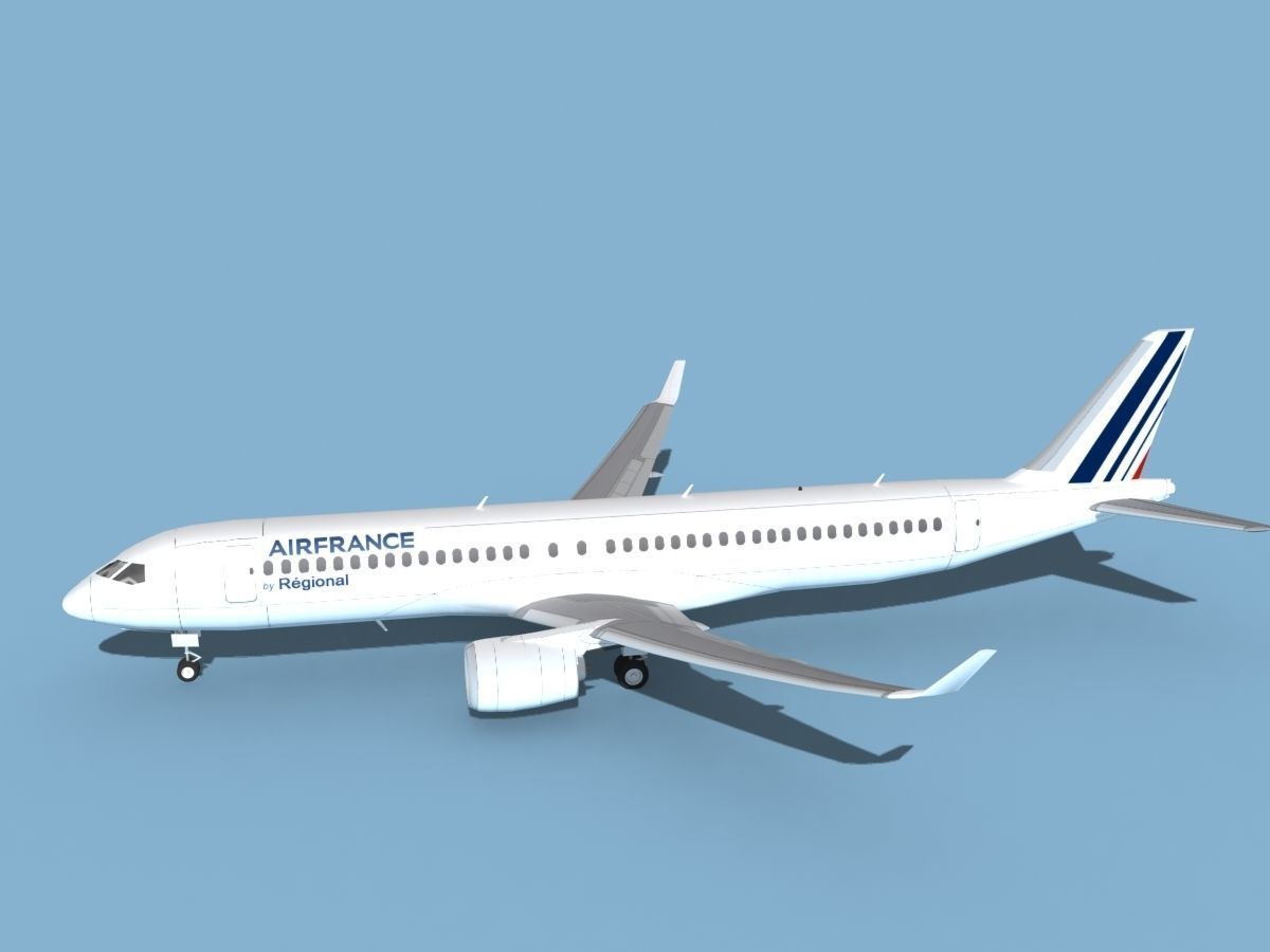 Airbus A220-300 Air France Regional 3D model_9