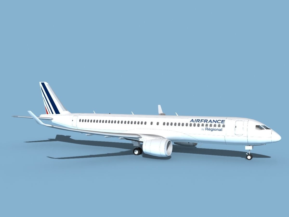 Airbus A220-300 Air France Regional 3D model_3