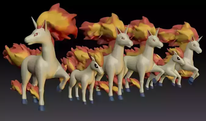 Pokemon Ponyta Rapidash