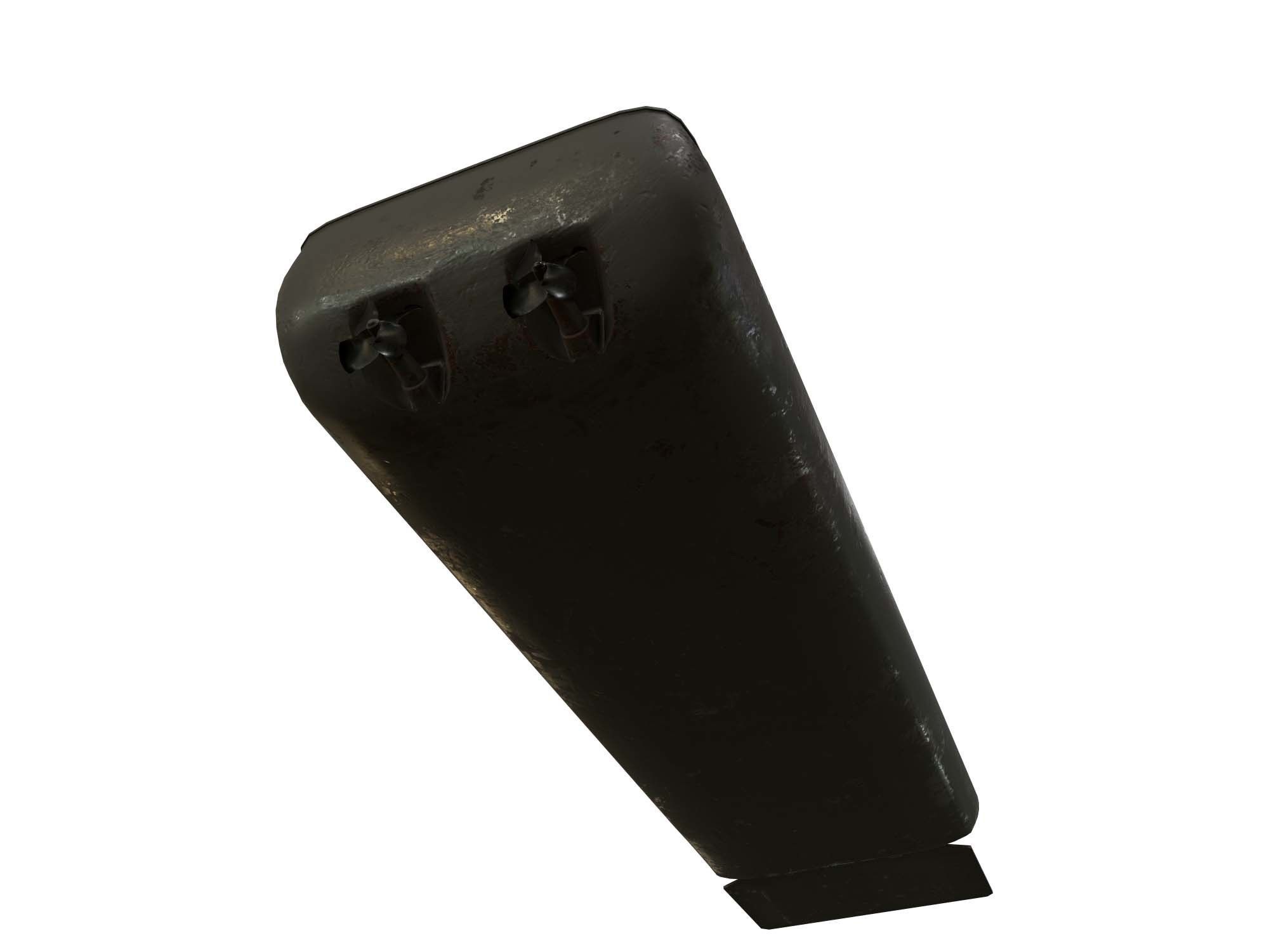 LCVP Landing Craft Low-poly 3D model_6