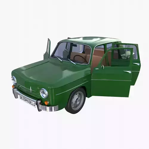 Renault 8 with interior Green