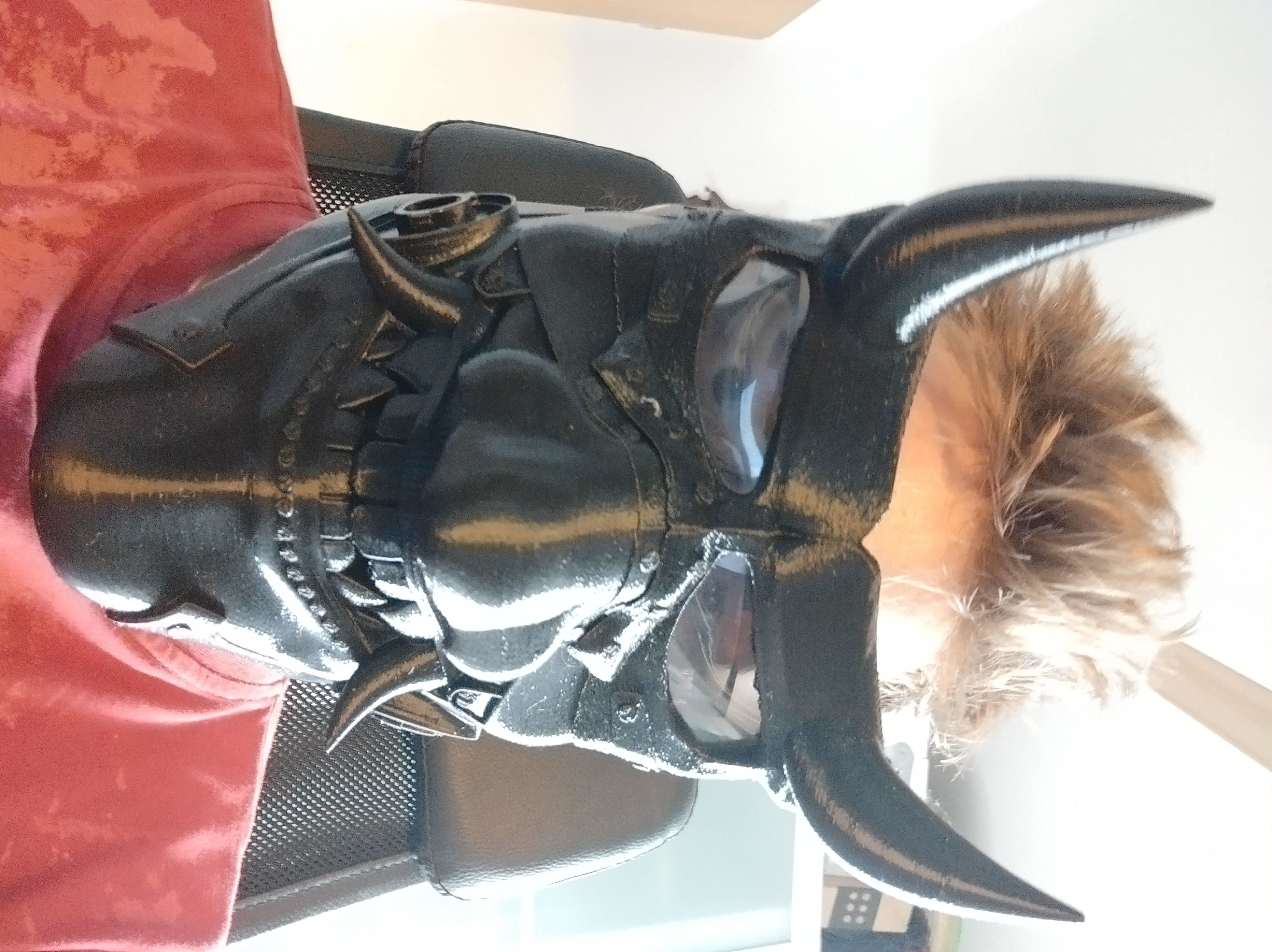 cyber oni mask with filters 3D print model_9
