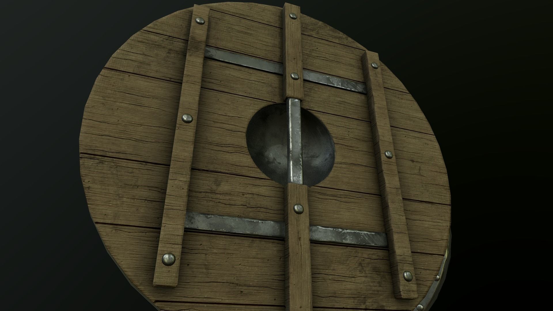 Viking Shield Pack - Triple AAA game asset Free low-poly 3D model_2