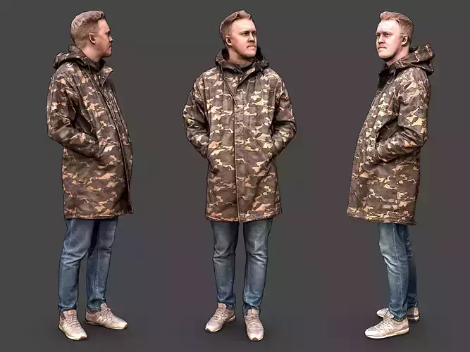 Stylized Man Character 3D model