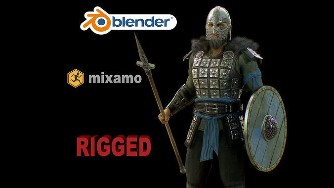 viking 4 Low-poly 3D model