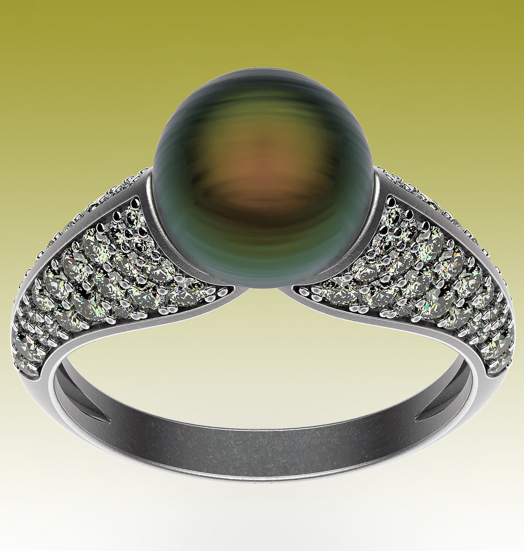 Ring Sea Motif 3D print model_4