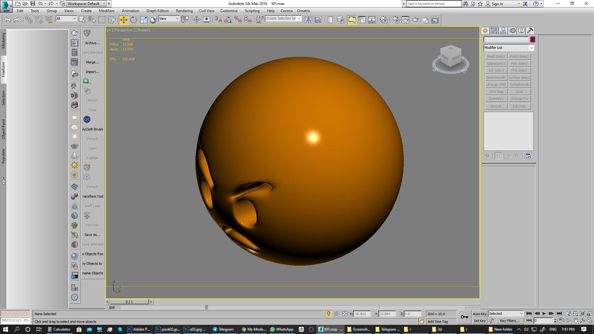 Emoji Pouting Face 3D model_7