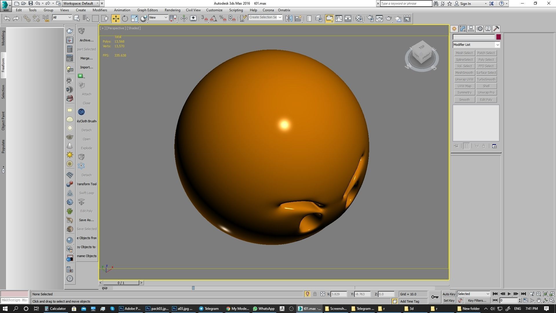 Emoji Pouting Face 3D model_9