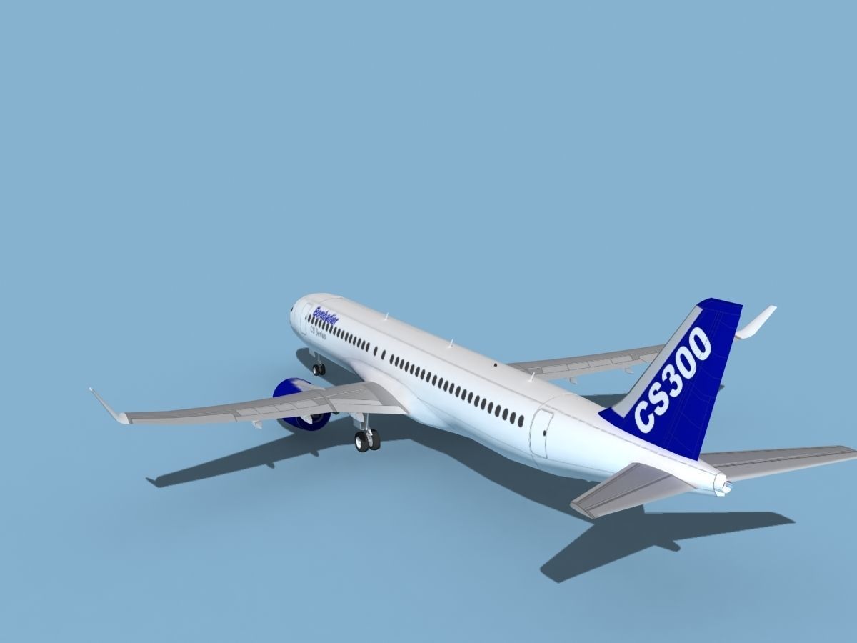 Bombardier CS300 3D model_7